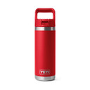 Rambler 18 oz. Water Bottle with Color-Matched Straw Cap in Rescue Red