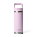 Rambler 18 oz. Water Bottle with Color-Matched Straw Cap Image in Cherry Blossom