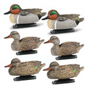 DOA Decoys Refuge Series Floating Green-Winged Teal Decoys, 6 Pack Image