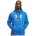 Under Armour Men's Rival Fleece Logo Hoodie, Blue Atlantis Image