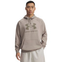 Under Armour Men's Rival Fleece Logo Hoodie, Timberwolf Taupe Image