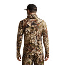 Sitka Core Merino 120 Hoodie Back Model Image, Subalpine Variation