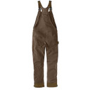 Back image of the Carhartt Super Dux Relaxed Fit Insulated Bib Overalls.