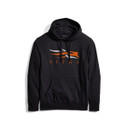 Sitka Icon Pullover Hoodie Image Black-Orange