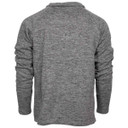 Rogers Classic 4 Button Henley Fleece Sweater Image - Charcoal
