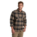 Image of the Kuhl Dillingr Flannel Long Sleeve Shirt in Dark Sand.