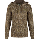 Drake Waterfowl Women's MST Performance Hoodie, Mossy Oak Bottomlands Variation