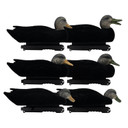 Final Approach Live Flocked Black Duck Decoys 6 Pack Image