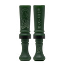 Elite Duck Calls Big Hurrikin Single Reed Duck Call Front and Back Image in Jade Black