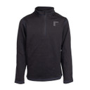 Rogers Youth Static Baselayer 1/4-Zip Top Front Image in Black