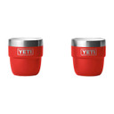 Yeti Rambler 4 oz. Stackable Espresso Cups 2 Pack Image in Rescue Red