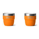 Yeti Rambler 4 oz. Stackable Espresso Cups 2 Pack Image in King Crab Orange