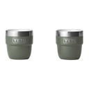 Yeti Rambler 4 oz. Stackable Espresso Cups 2 Pack Image in Camp Green