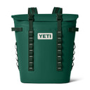Yeti Hopper M20 Backpack Soft Cooler Front Image in Black Forest Green