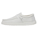 Hey Dude Wally Slub Canvas Shoes Image in White