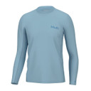 Men's Icon X Long Sleeve Shirt Image in Crystal Blue