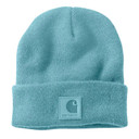 Carhartt Leatherette Watch Cap Beanie Image in Dusted Aqua