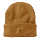 Carhartt Leatherette Watch Cap Beanie Image in Carhartt Brown