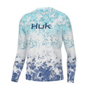 Huk Fin America Fade Pursuit Long-Sleeve Shirt Image in Island Paradise