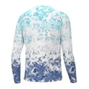 Huk Fin America Fade Pursuit Long-Sleeve Shirt Back Image in Island Paradise