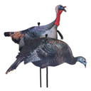 Higdon Outdoors FLEX Upright Tom and Feeding Hen Silhouette Turkey Decoy Combo Image