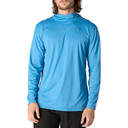 Carthartt Force Sun Defender Lightweight Graphic Hoodie Image in Horizon Blue Heather