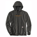 Carthartt Force Relaxed Fit Lightweight Graphic Sweatshirt Image In Carbon Heather-Carhartt Brown