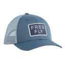 Free Fly Wave Trucker Hat Image in Slate Blue