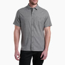 Kuhl Getaway Short Sleeve Shirt Front Image in Summit Gray