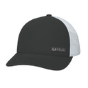 Huk Side Arm Trucker Hat Front Image in Black