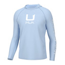 Huk Icon Hoodie Front Image in Ice Water