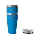Yeti Rambler 20 oz. Stackable Cup with MagSlider Stacked Image in Big Wave Blue