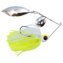Head Hunter Lures Nasty 50/50 Colorado Willow Spinnerbait Image Chartreuse White