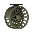 Back image of the Redington Behemoth Fly Reel in O.D Green