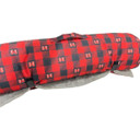 ROCT Hornady Buffalo Plaid Dog Blanket Rolled Up Image