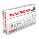 Winchester 5.56x45mm NATO 55 Grain M193 Full Metal Jacket Rifle Ammunition