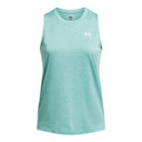Under Armour Women's UA Tech Twist Tank Main Image in Radial Turquoise