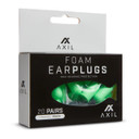 Axil 20 Pair Foam Ear Plugs Travel Pack Packaging Image