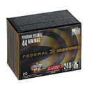 Federal 44 Rem Magnum 240 Grain Personal Defense Hydra-Shok Pistol Ammunition, Box of 20 Back Image