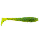 image of Rogers 3.75" Thrash Swimbait in Chartreuse Pepper.