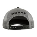 Drake 5-Panel Slick Logo Trucker Cap Back Image in Black