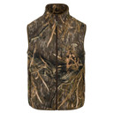 Drake Waterfowl MST Camo Camp Fleece Vest Image in Mossy Oak Shadow Grass