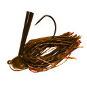 Image of the Chompers Football Skirted Jig in Brown-Purple Flash