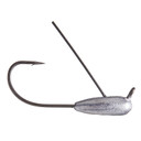 Image of the Chompers Weedless Tube Unpainted Jig Head.