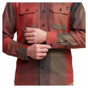 Sitka Hardwood Heavyweight Flannel Buttons Image in Red Fall Plaid