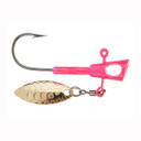 Image of the Leland Lures Fin Spin Eyehole Jig in Pink