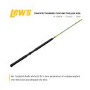 Details Image of the Crappie Thunder Custom Troller Rod.