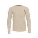Sitka Foothills Long-Sleeve Crew Image in Light Tan