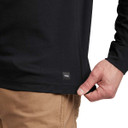 Sitka Foothills Long-Sleeve Henley Waistband Image in Sitka Black