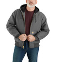 Carhartt Loose Fit Firm Duck Insulated Lined Active Jacket - Gravel